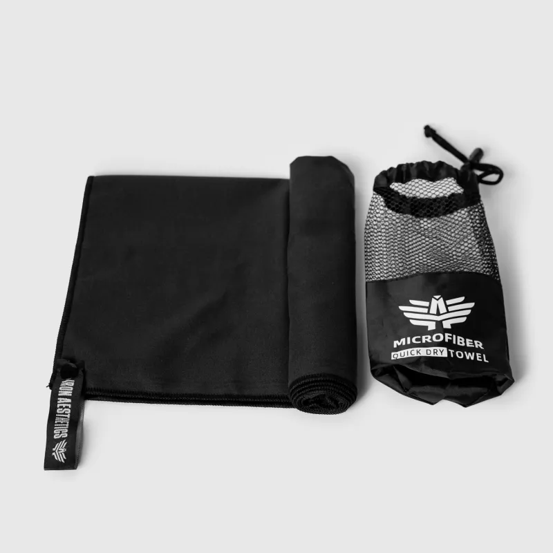 Prosop sport cu uscare rapidă Iron Aesthetics Dry, negru-5