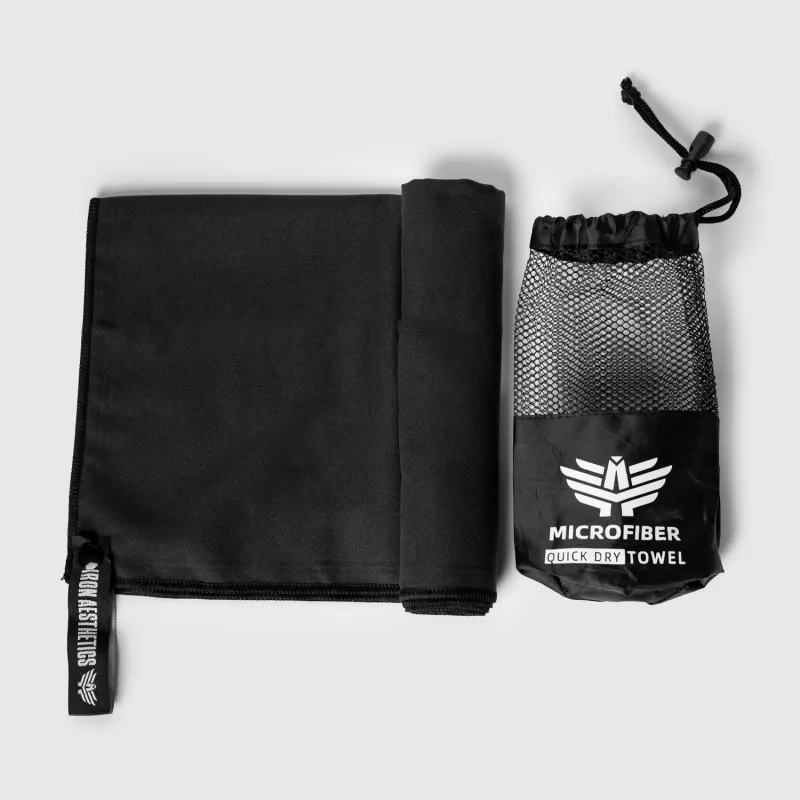 Prosop sport cu uscare rapidă Iron Aesthetics Dry, negru-6