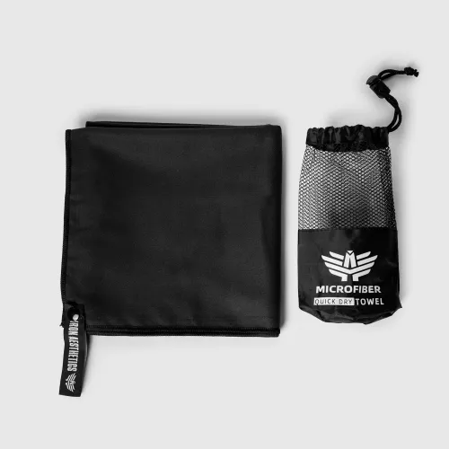 Prosop sport cu uscare rapidă Iron Aesthetics Dry, negru