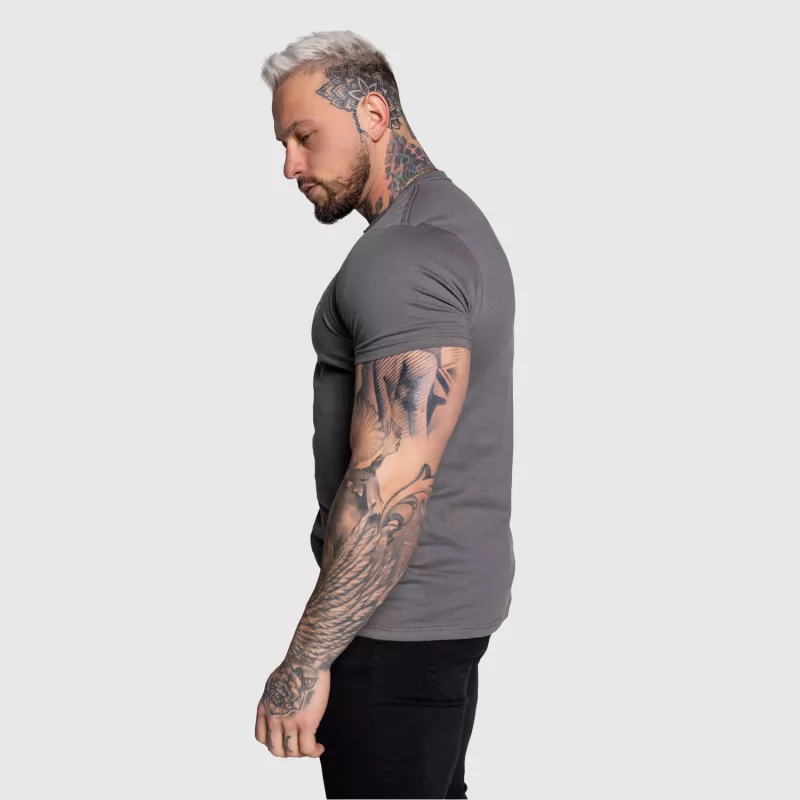 Tricou sport pentru bărbați Iron Aesthetics Circle, charcoal-5