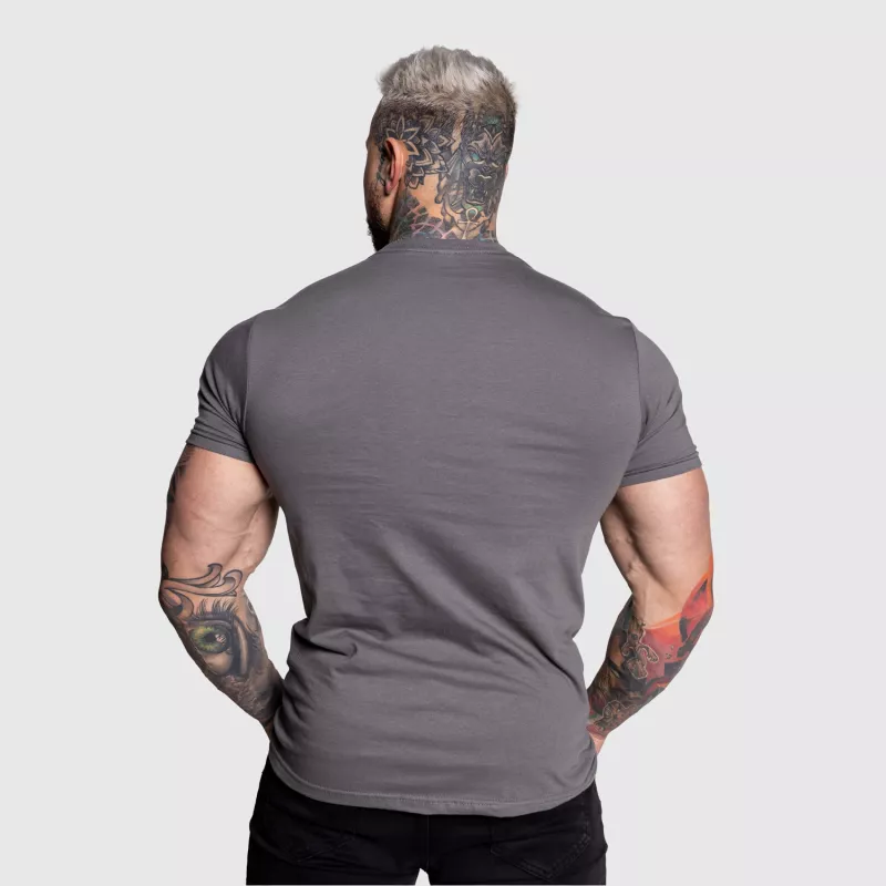 Tricou sport pentru bărbați Iron Aesthetics Circle, charcoal-6