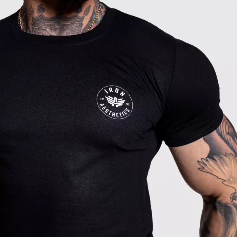 Tricou sport pentru bărbați Iron Aesthetics Circle, negru-2