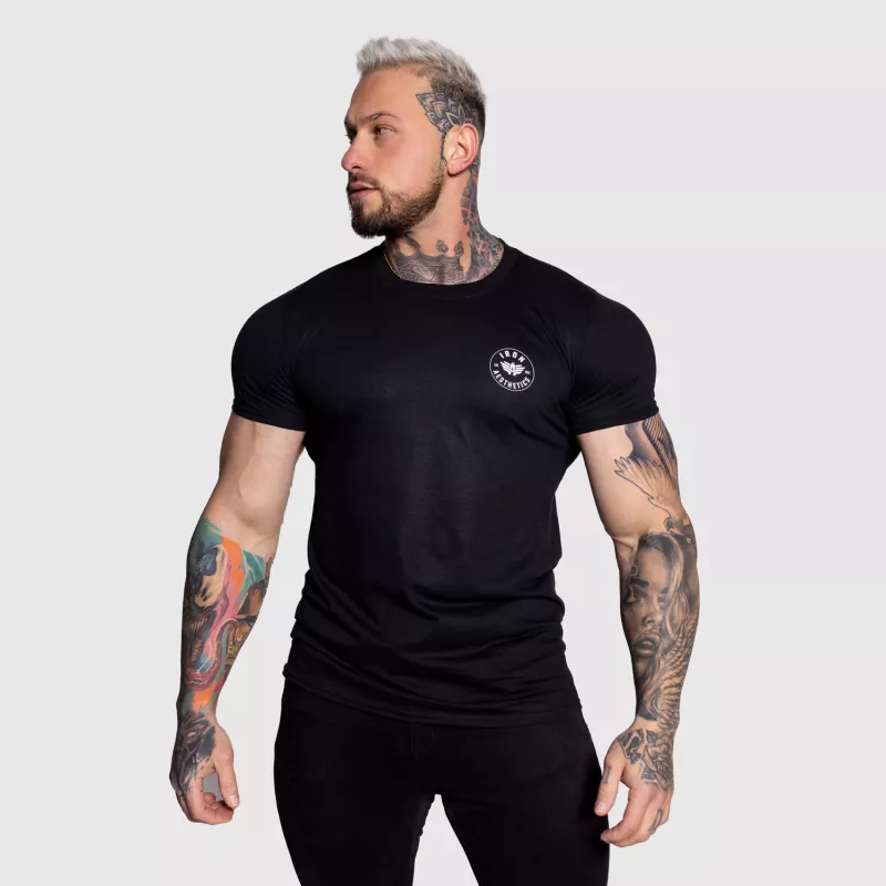 Tricou sport pentru bărbați Iron Aesthetics Circle, negru-1