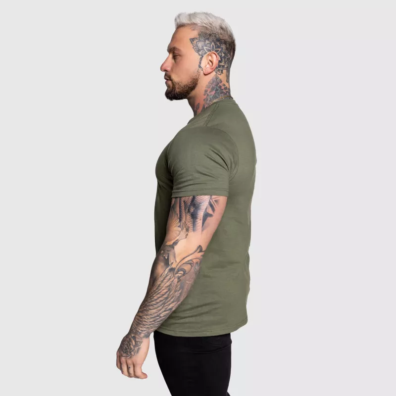 Tricou sport pentru bărbați Iron Aesthetics Circle, verde armată-4