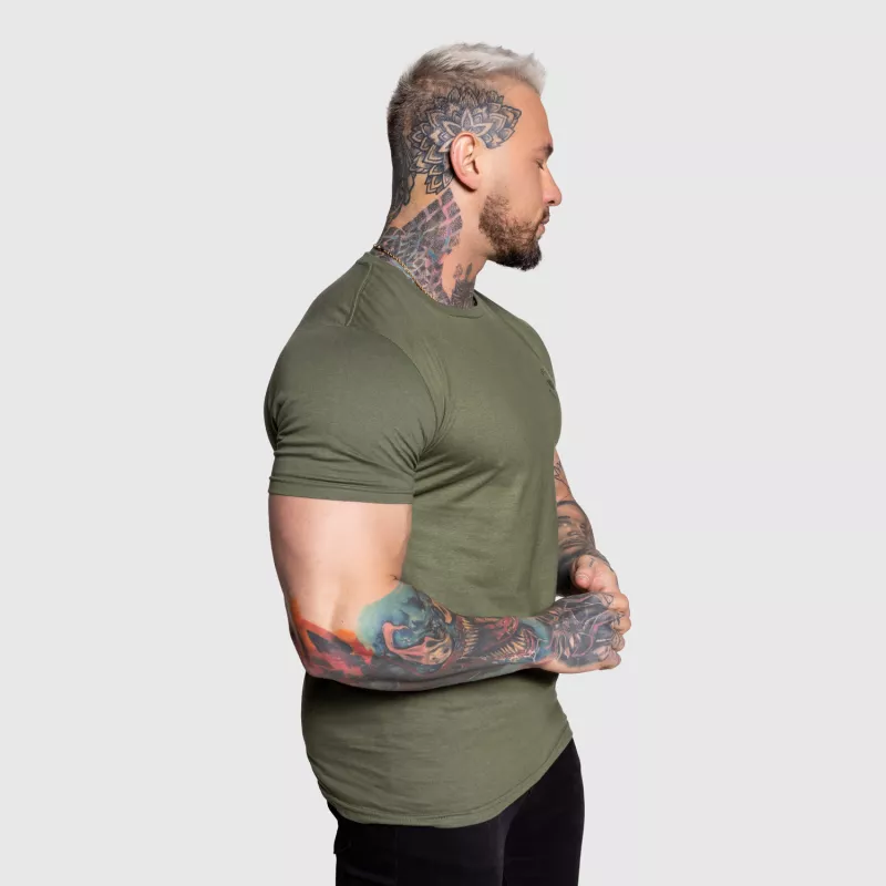 Tricou sport pentru bărbați Iron Aesthetics Circle, verde armată-5