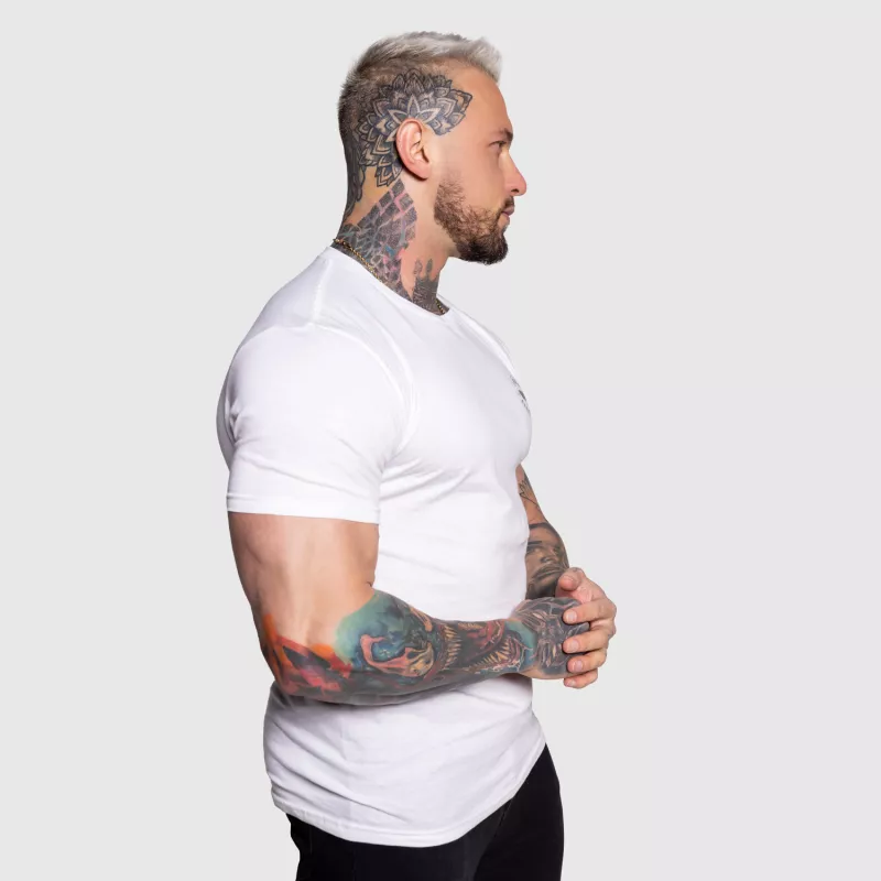 Tricou sport pentru bărbați Iron Aesthetics Circle, alb-6