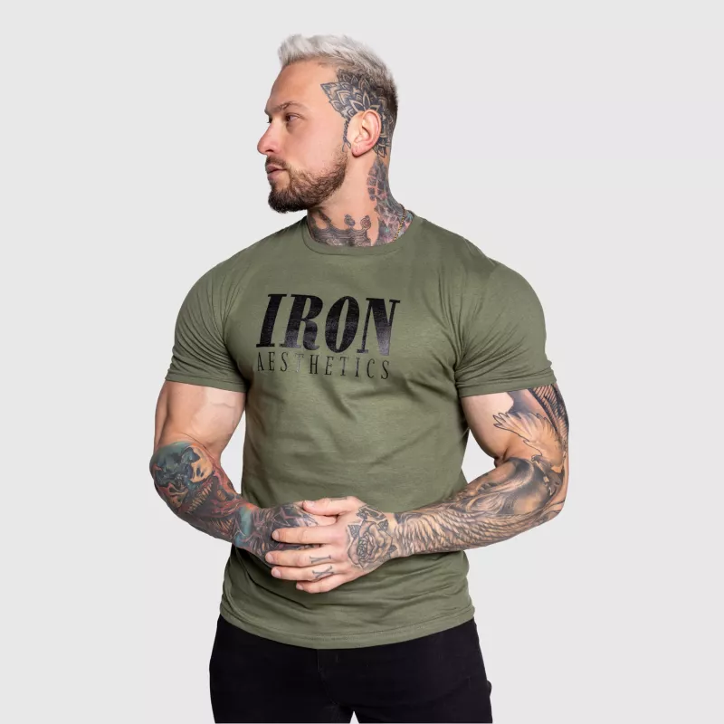 Tricou sport pentru bărbați Iron Aesthetics Urban, verde armată-3