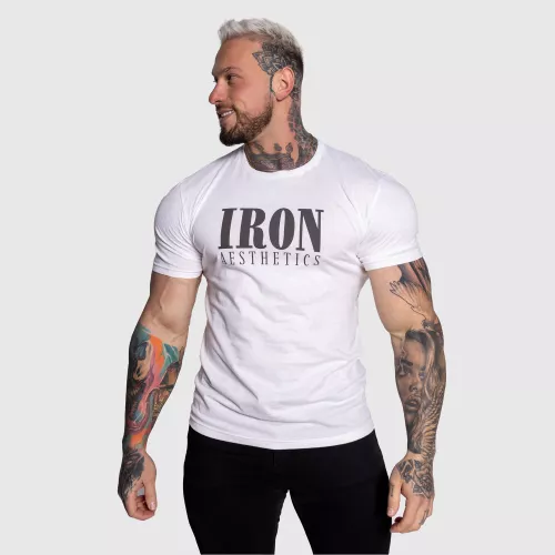 Tricou sport pentru bărbați Iron Aesthetics Urban, alb