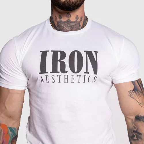 Tricou sport pentru bărbați Iron Aesthetics Urban, alb