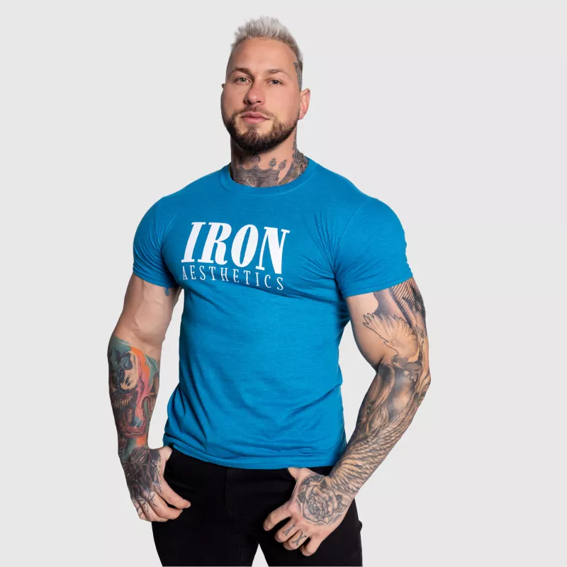 Tricou sport pentru bărbați Iron Aesthetics Urban, albastru-6