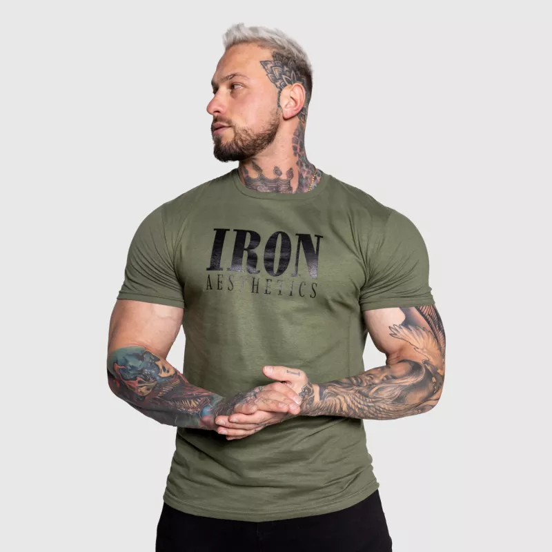 Tricou sport pentru bărbați Iron Aesthetics Urban, verde armată-7