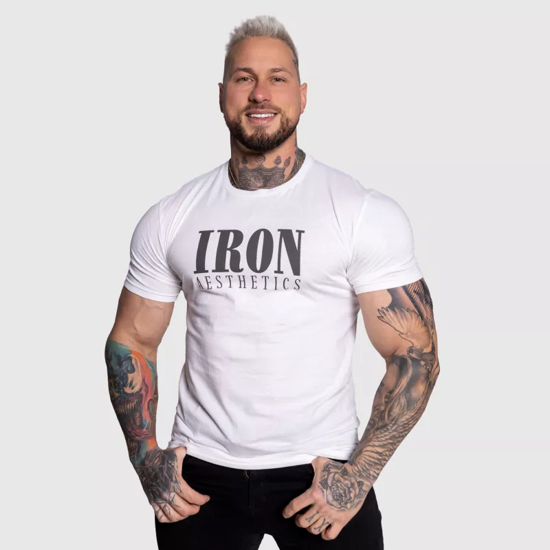Tricou sport pentru bărbați Iron Aesthetics Urban, alb-6