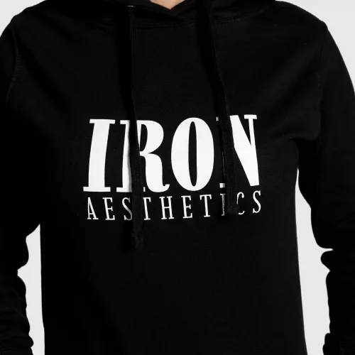 Hanorac damă Iron Aesthetics Longline, negru