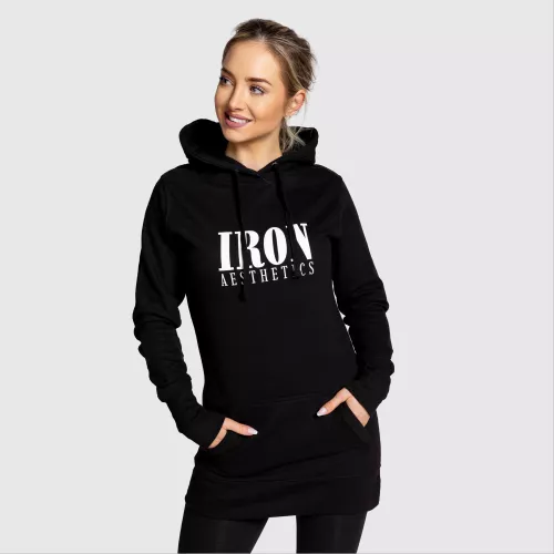 Hanorac damă Iron Aesthetics Longline, negru