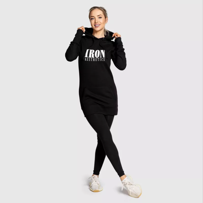 Hanorac damă Iron Aesthetics Longline, negru-6
