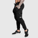 Pantaloni de trening bărbați Iron Aesthetics Cargo Joggers, negri