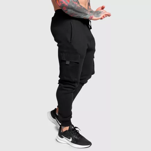 Pantaloni de trening bărbați Iron Aesthetics Cargo Joggers, negri