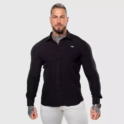 Cămașă elastică Slim Stretch, neagră