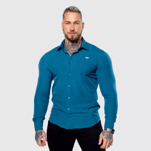 Cămașa elastică Slim Stretch, smarald