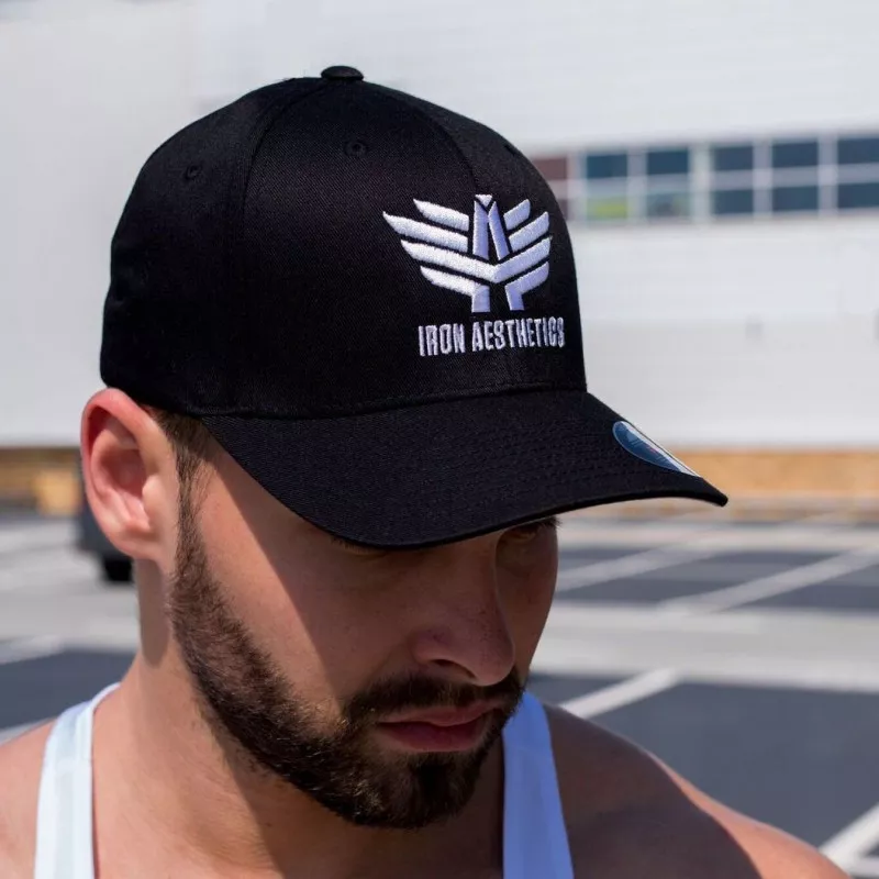 Șapcă pentru bărbați Iron Aesthetics FlexFit, neagră-3
