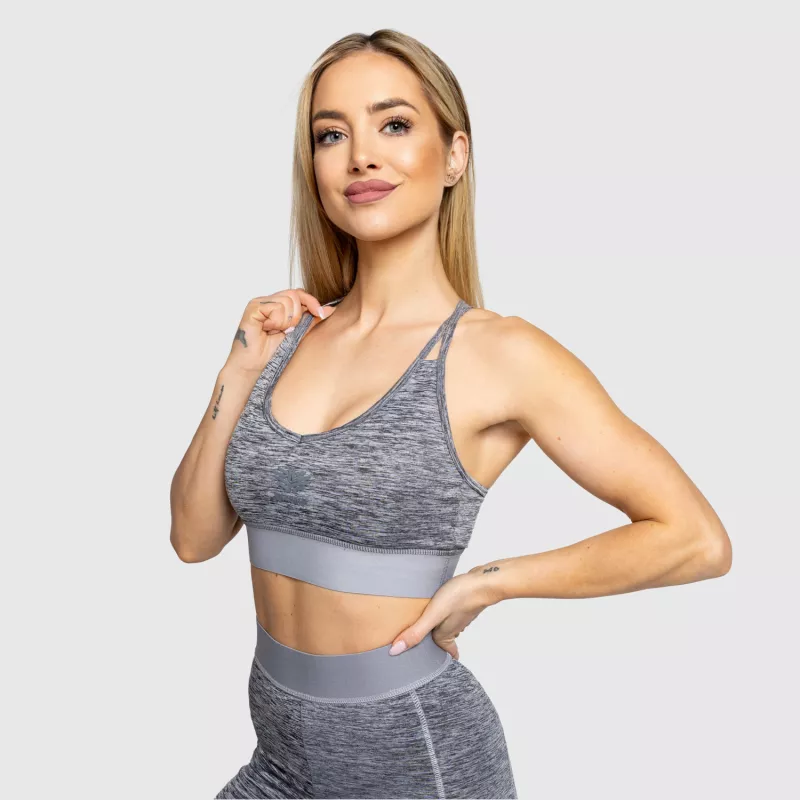 Bustieră sport Iron Aesthetics Grande, gri-3