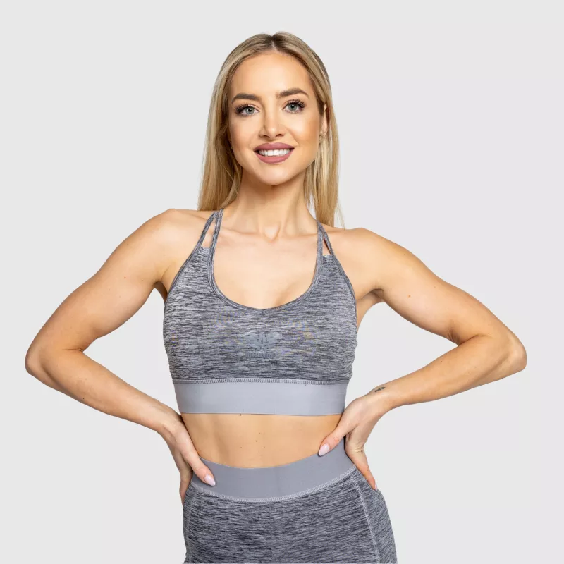 Bustieră sport Iron Aesthetics Grande, gri-5