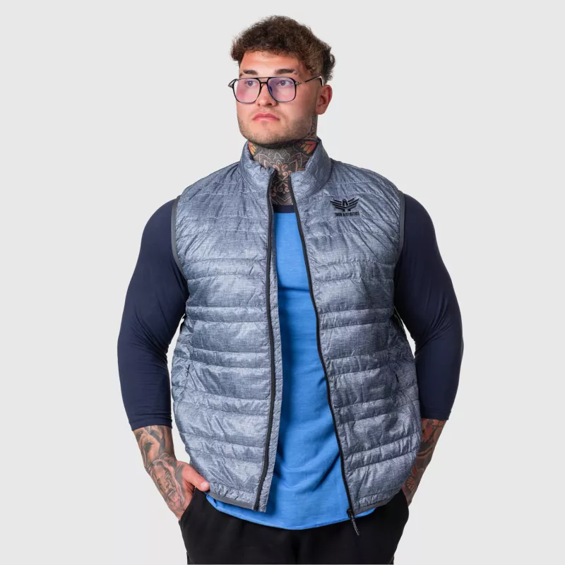 Vestă bărbați Iron Aesthetics Bodywarmer, gri deschis-3