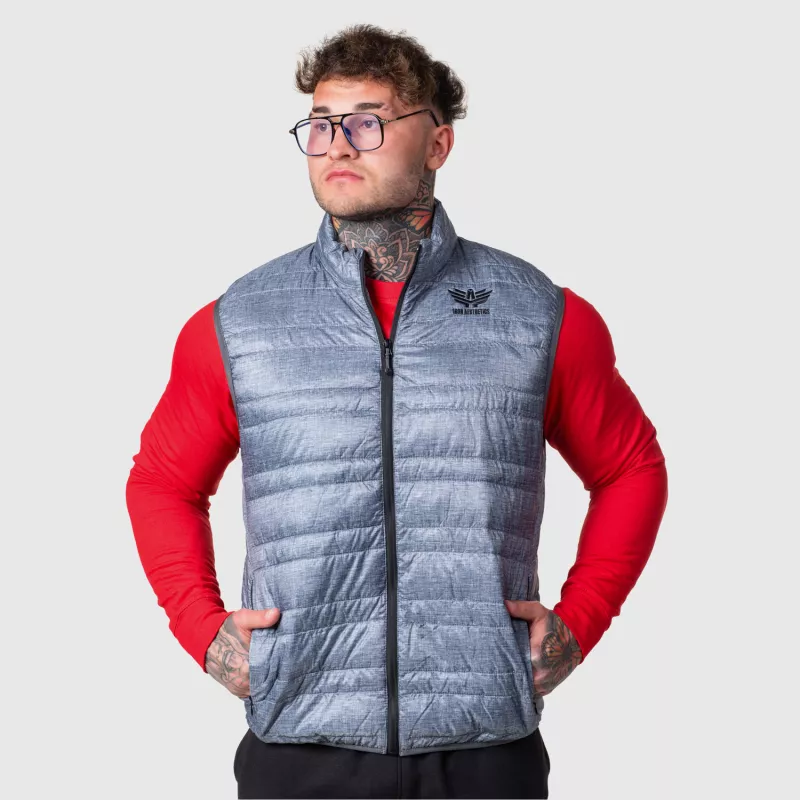 Vestă bărbați Iron Aesthetics Bodywarmer, gri deschis-4
