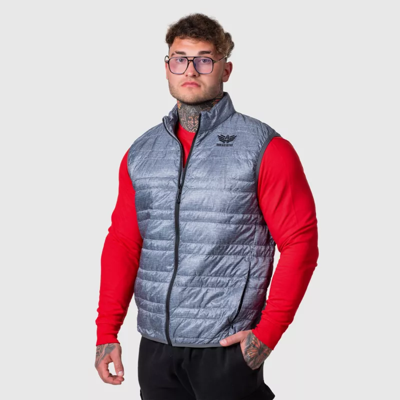 Vestă bărbați Iron Aesthetics Bodywarmer, gri deschis-1