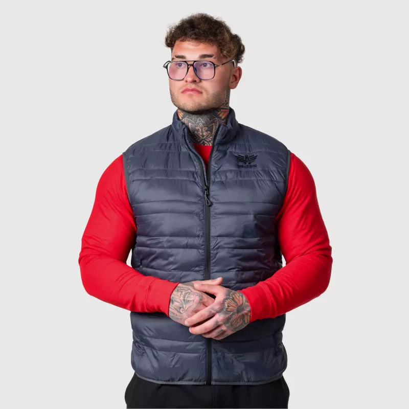 Vestă bărbați Iron Aesthetics Bodywarmer, gri închis-3