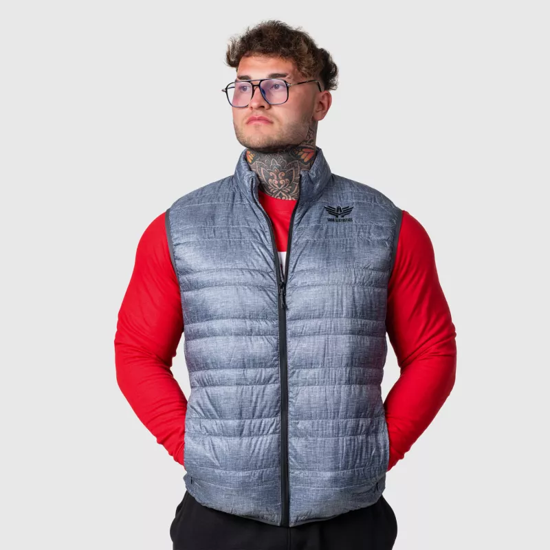 Vestă bărbați Iron Aesthetics Bodywarmer, gri deschis-6