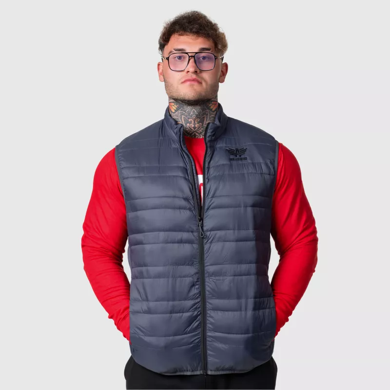 Vestă bărbați Iron Aesthetics Bodywarmer, gri închis-4