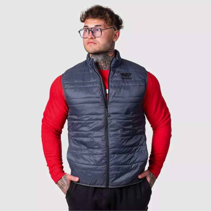 Vestă bărbați Iron Aesthetics Bodywarmer, gri închis-5