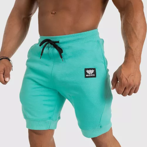 Pantaloni scurți de trening pentru bărbați Badge, turcoaz