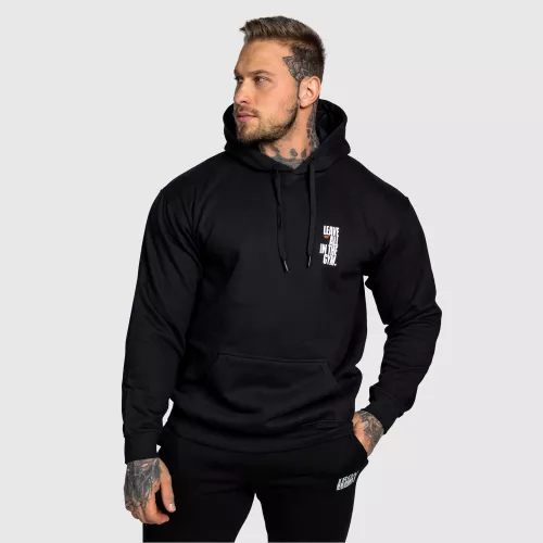 Hanorac fitness bărbați Motive, negru