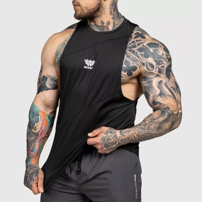 Maiou pentru antrenament Iron Aesthetics Gym Tank, negru-3