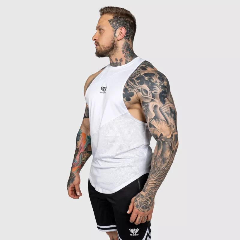 Maiou pentru antrenament Iron Aesthetics Gym Tank, alb-3