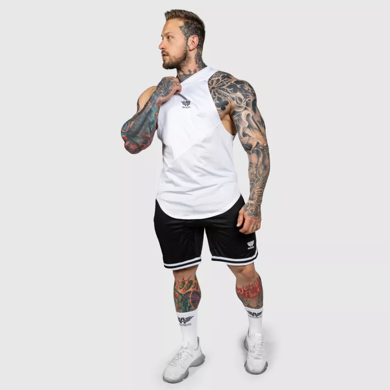 Maiou pentru antrenament Iron Aesthetics Gym Tank, alb-7