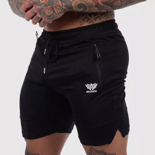 Șorturi sport Iron Aesthetics Lightning, negre