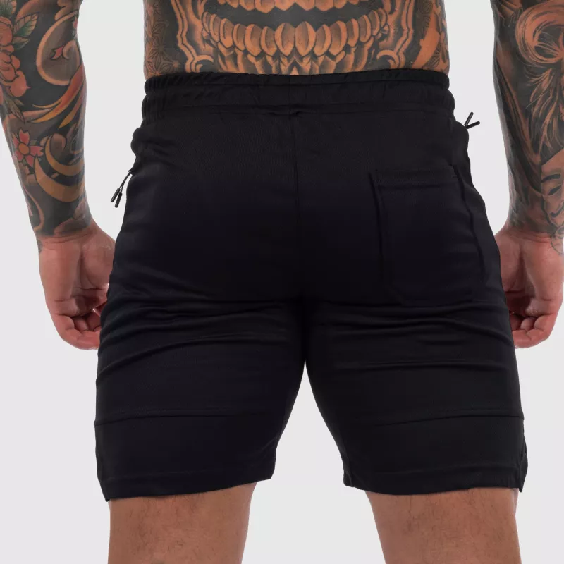 Șorturi sport Iron Aesthetics Lightning, negre-3
