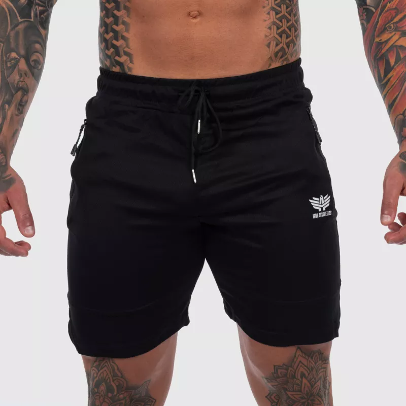 Șorturi sport Iron Aesthetics Lightning, negre-2