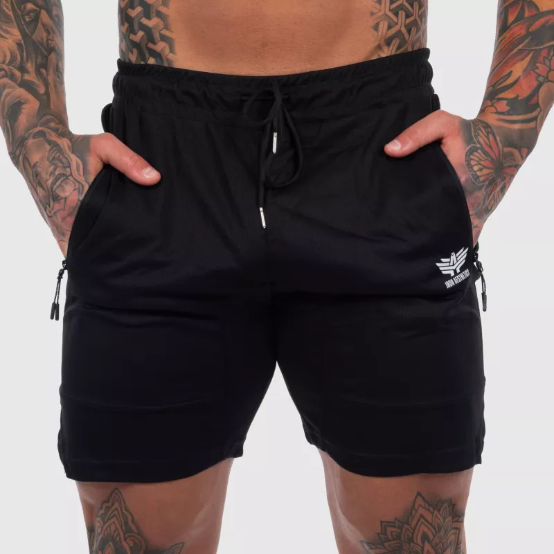 Șorturi sport Iron Aesthetics Lightning, negre-4