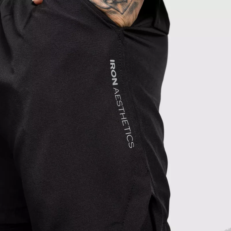 Șorturi funcționale Iron Aesthetics SweatPro 2in1, negre-8