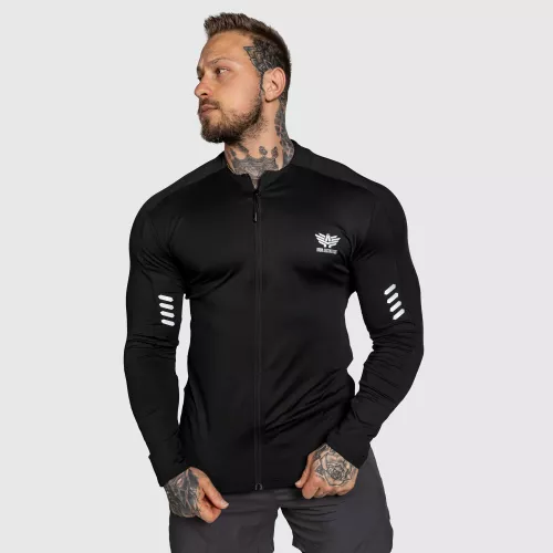 Top sport cu fermoar Unstoppable, negru