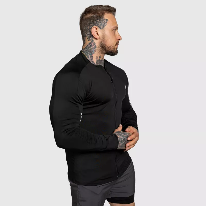 Top sport cu fermoar Iron Aesthetics Unstoppable, negru-7