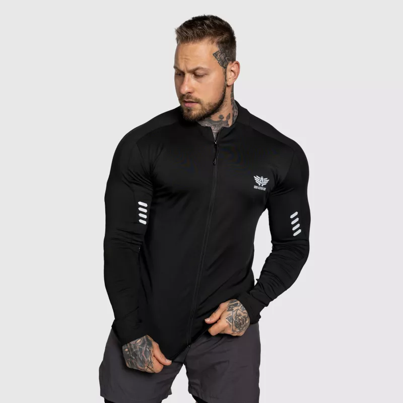 Top sport cu fermoar Iron Aesthetics Unstoppable, negru-6