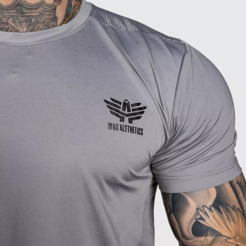 Tricou pentru antrenament Iron Aesthetics Victory, gri-9