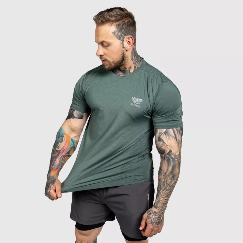 Tricou pentru antrenament Iron Aesthetics Victory, verde-5