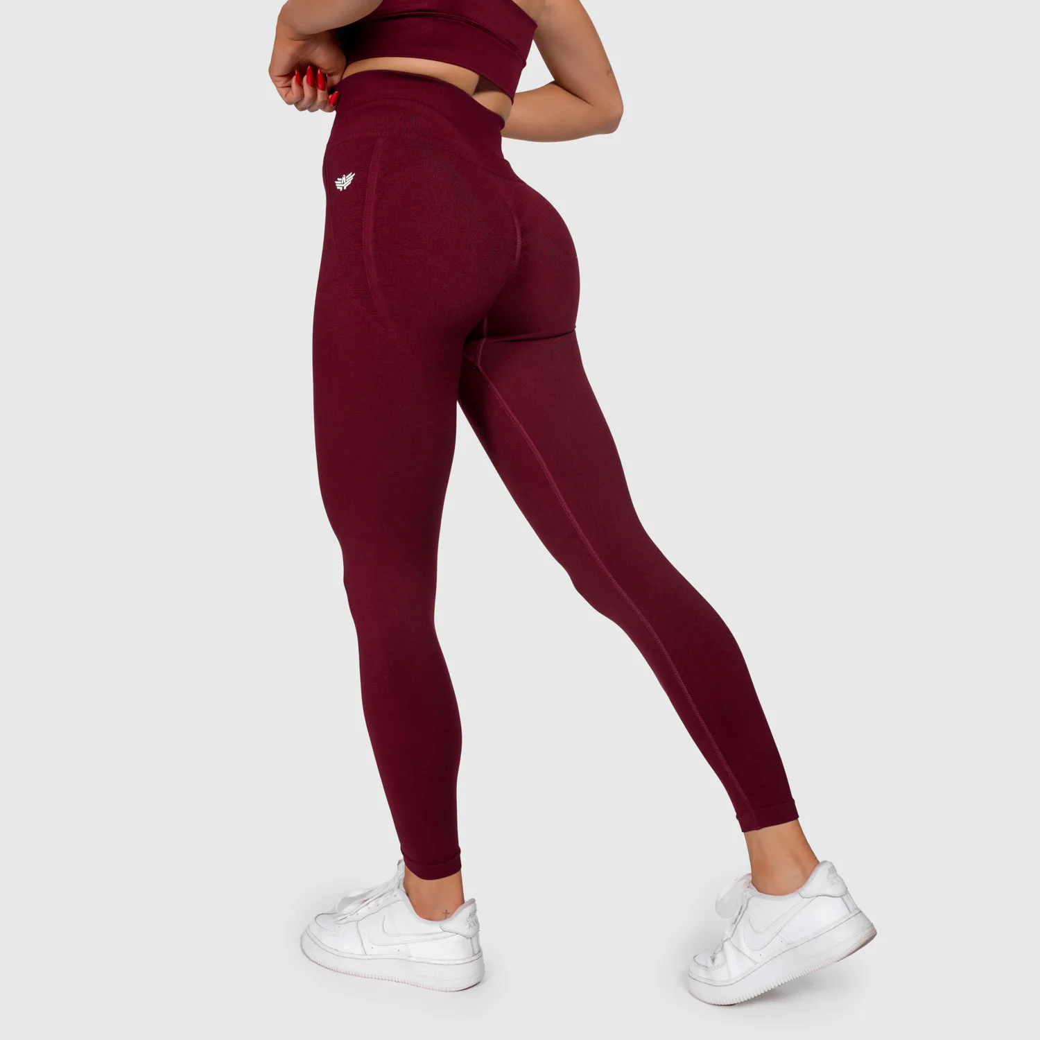 Colanți sport Iron Aesthetics Inspire, vișinii-1