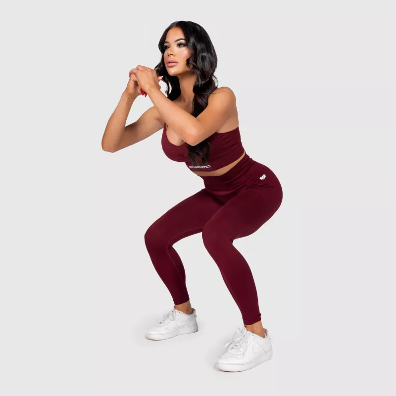 Colanți sport Iron Aesthetics Inspire, vișinii-9